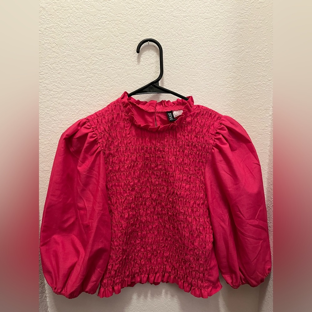 H&M long sleeve puff blouse💞😍